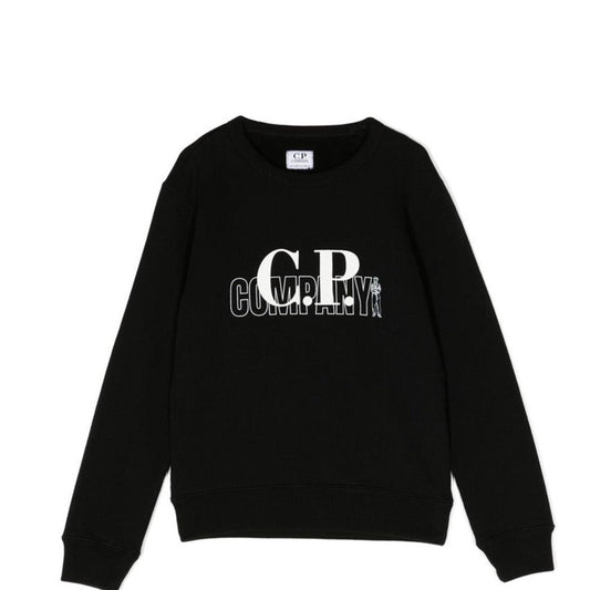 Kids CP Company Black Logo Sweatshirt