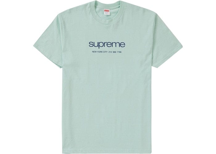 SUPREME SHOP TEE LIGHT TEAL