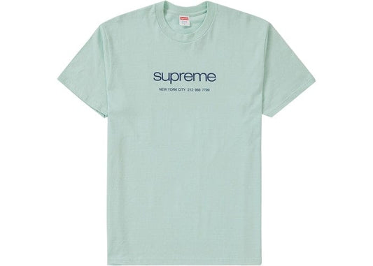 SUPREME SHOP TEE LIGHT TEAL