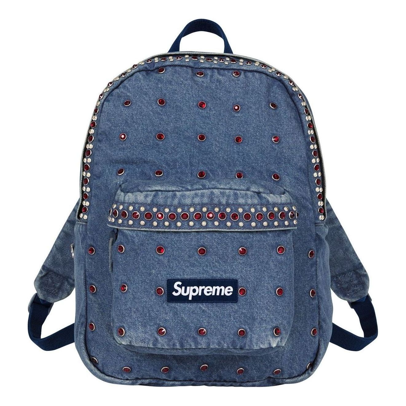 Supreme x B.B. Simon Denim Backpack SS25 'Washed Indigo' SS25B37-WASHED-INDIGO