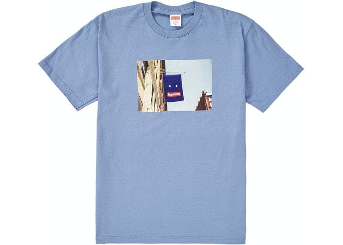 SUPREME BANNER TEE SLATE