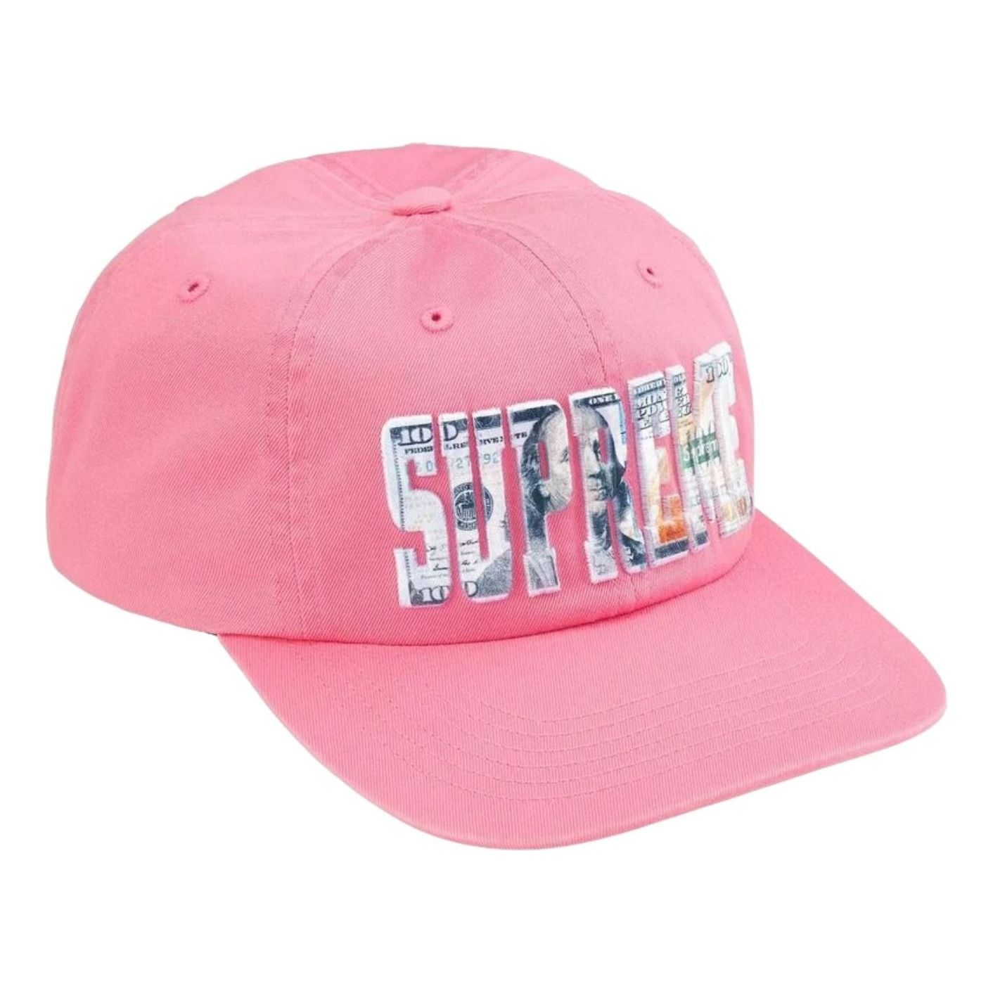 Supreme SS26 Embroidered Money Logo 6-Panel 'Pink' SUP-SS26-1003-PNK