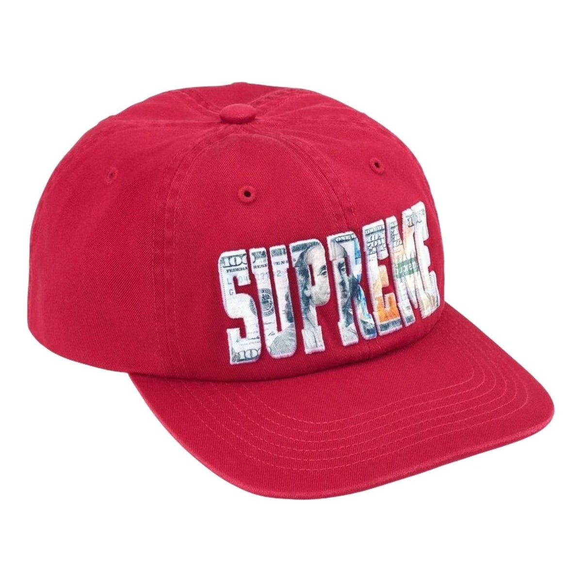 Supreme SS26 Embroidered Money Logo 6-Panel 'Red' SUP-SS26-1003-RED