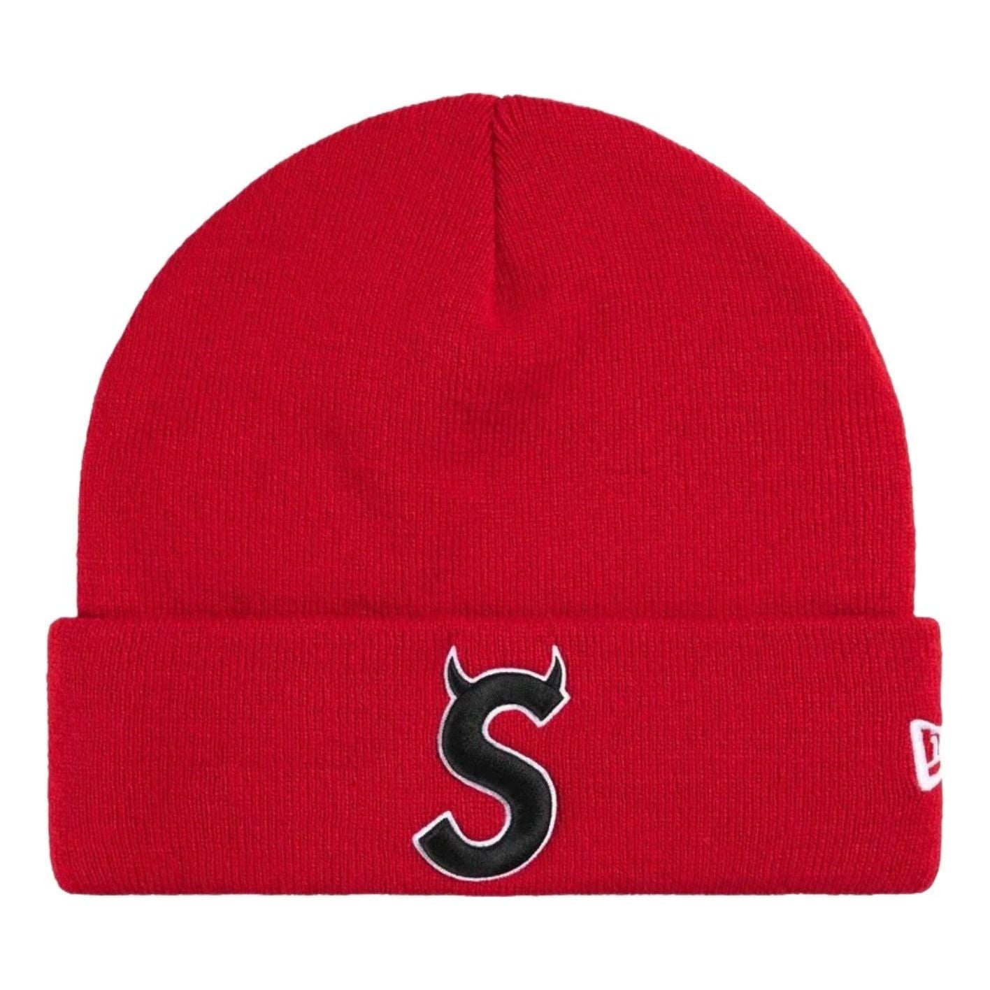 Supreme x New Era SS26 Devil S Logo Beanie 'Red' SUP-SS26-1018-RED