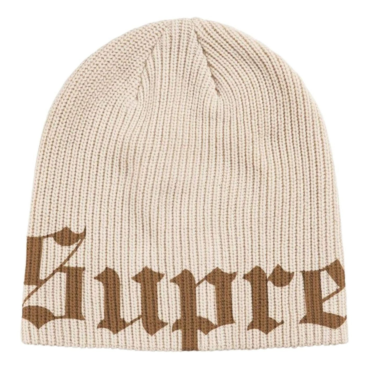 Supreme SS26 Old English Printed Beanie 'Stone' SUP-SS26-1007-STN