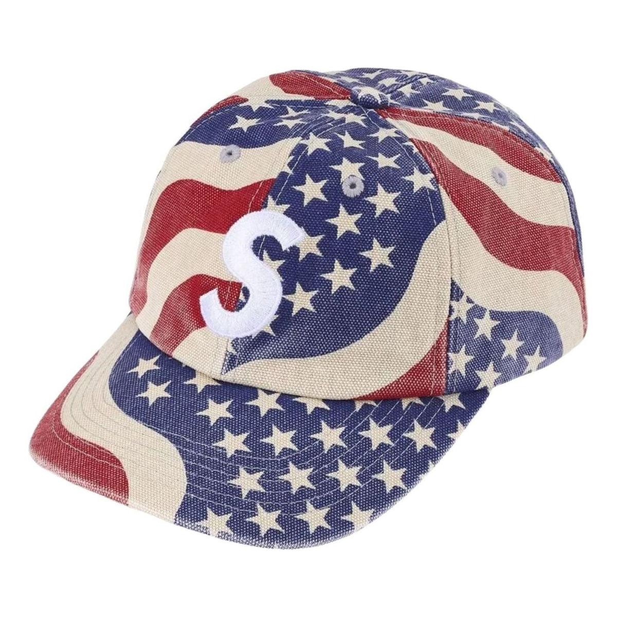 Supreme SS26 Pigment Coated S Logo 6-Panel 'Flag' SUP-SS26-1019-FLG