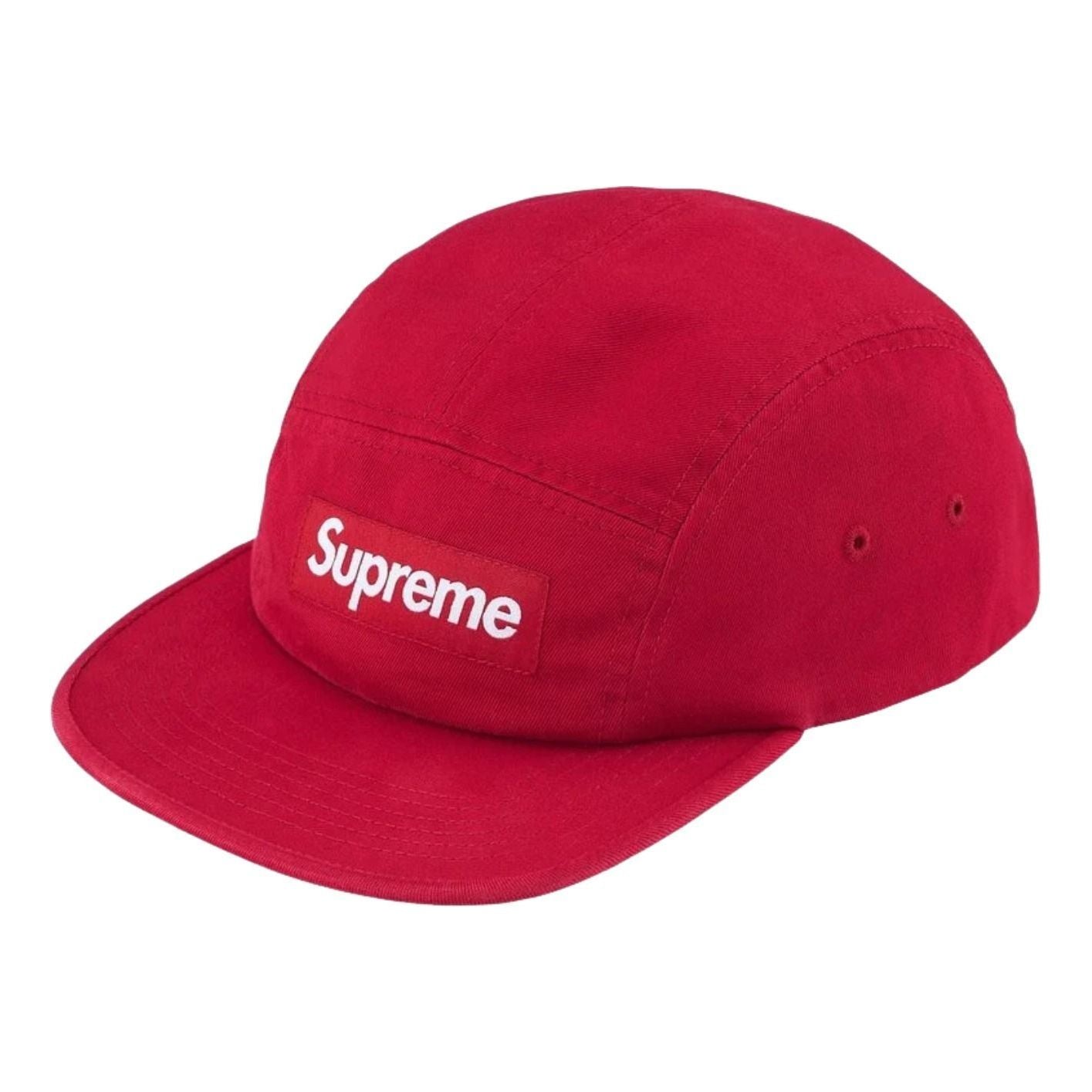 Supreme SS26 Washed Chino Twill Camp Cap 'Red' SUP-SS26-1000-RED
