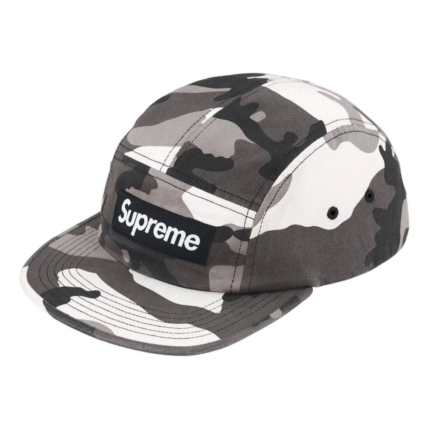 Supreme SS26 Washed Chino Twill Camp Cap 'Snow Camo' SUP-SS26-1000-SNOWCAMO
