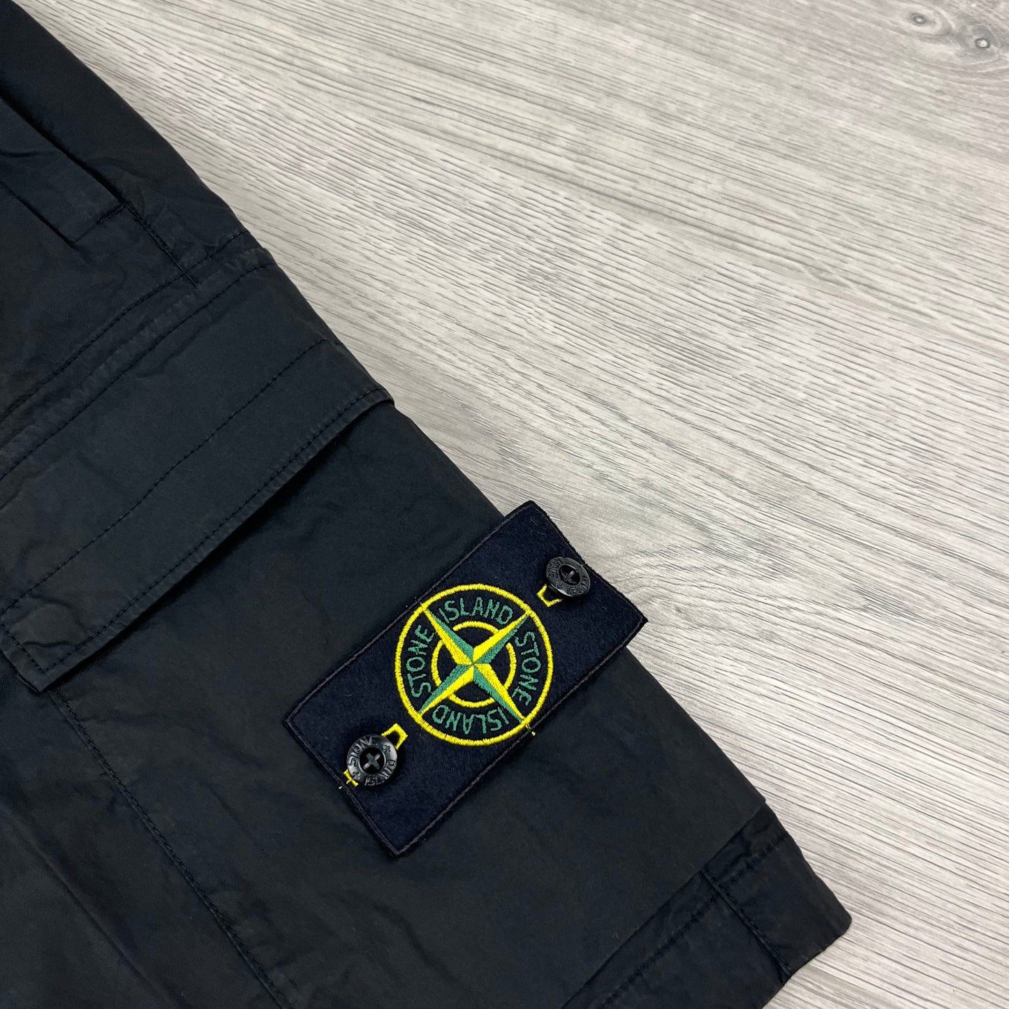 Stone Island Cargo Shorts - Black