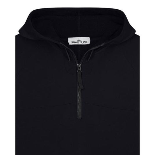 Stone Island Black 1/4 Zip Hoodie
