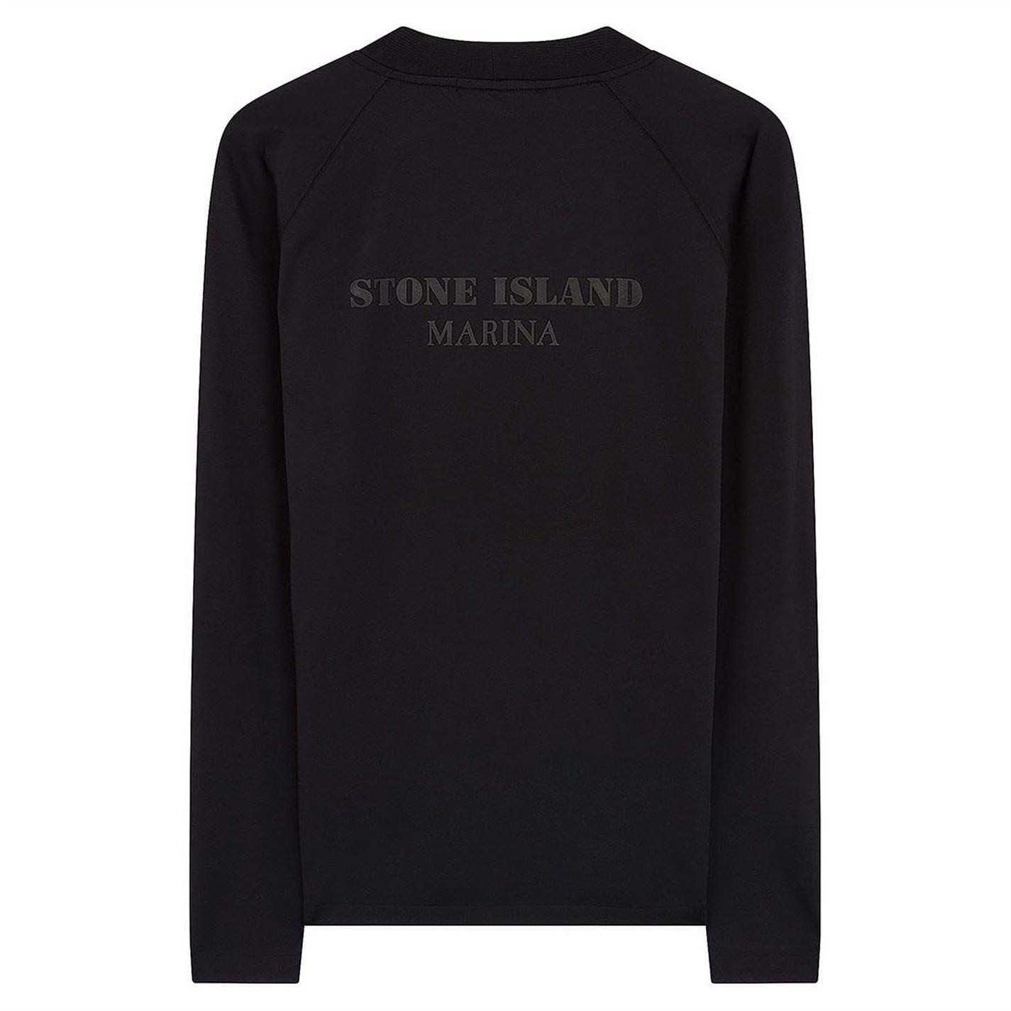 Stone Island Black Marina Long Sleeve T-Shirt