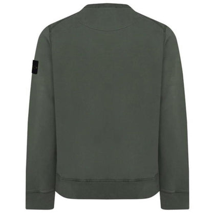 Stone Island Khaki Garment Dyed Sweatshirt