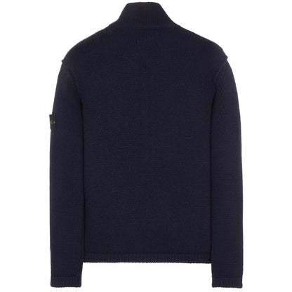 Stone Island Navy Lambswool Knit