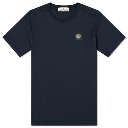 Stone Island Navy Patch Logo T-Shirt