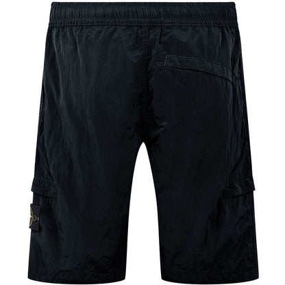 Stone Island Navy Nylon Metal Shorts
