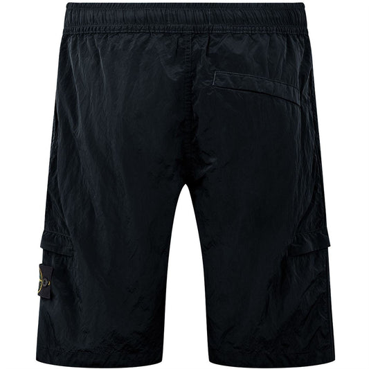 Stone Island Navy Nylon Metal Shorts
