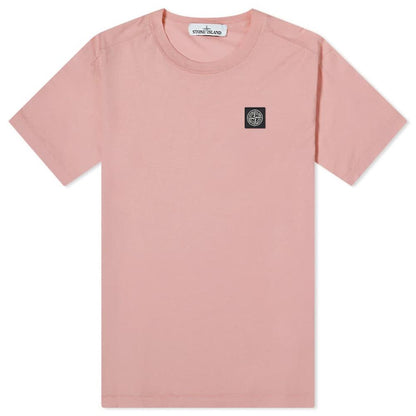 Stone Island Pink Patch Logo T-Shirt