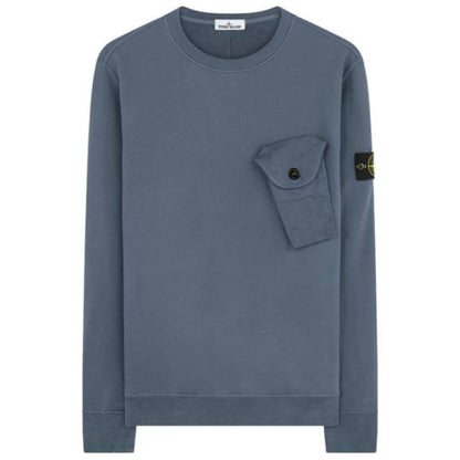 Stone Island Powder Blue Pocket Sweatshirt