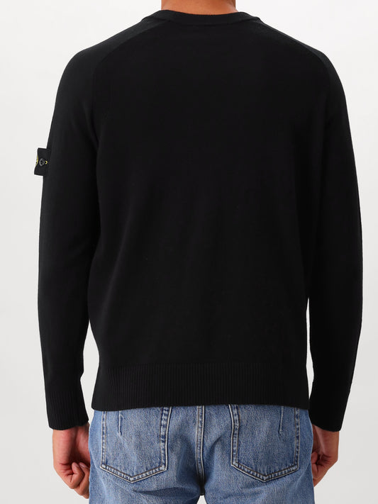 Stone Island Gebreide Trui Zwart