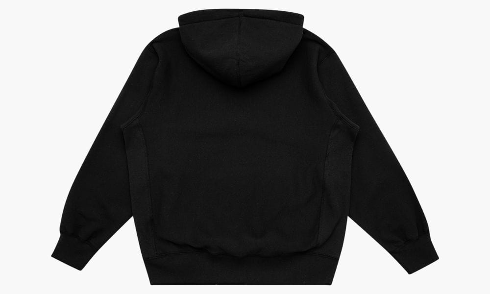 SUPREME KAWS CHALK LOGO BOX LOGO HOODIE BLACK