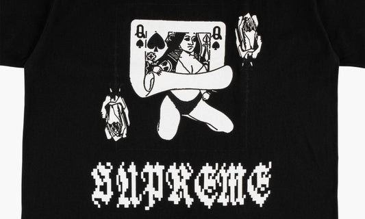 SUPREME QUEEN TEE BLACK