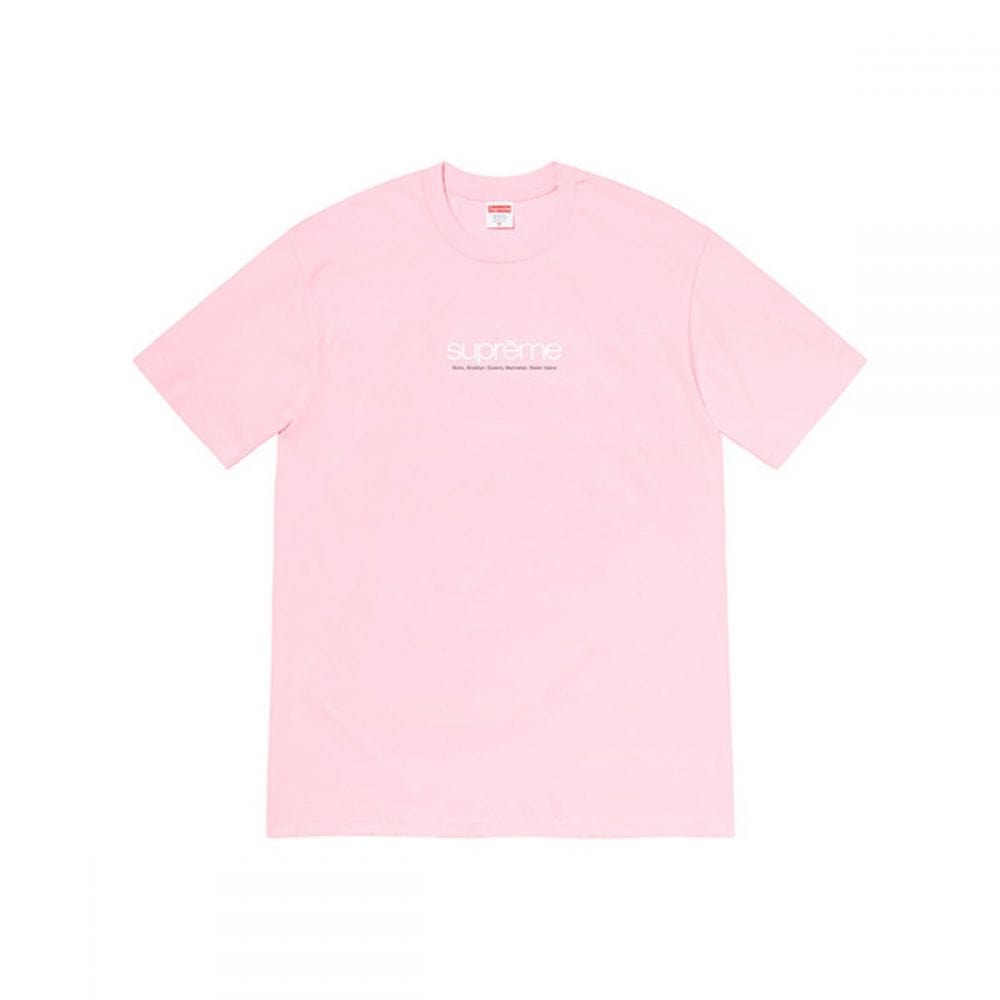SUPREME FIVE BOROUGH TEE PINK