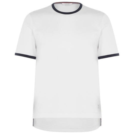 Thom Browne White Ringer T-shirt