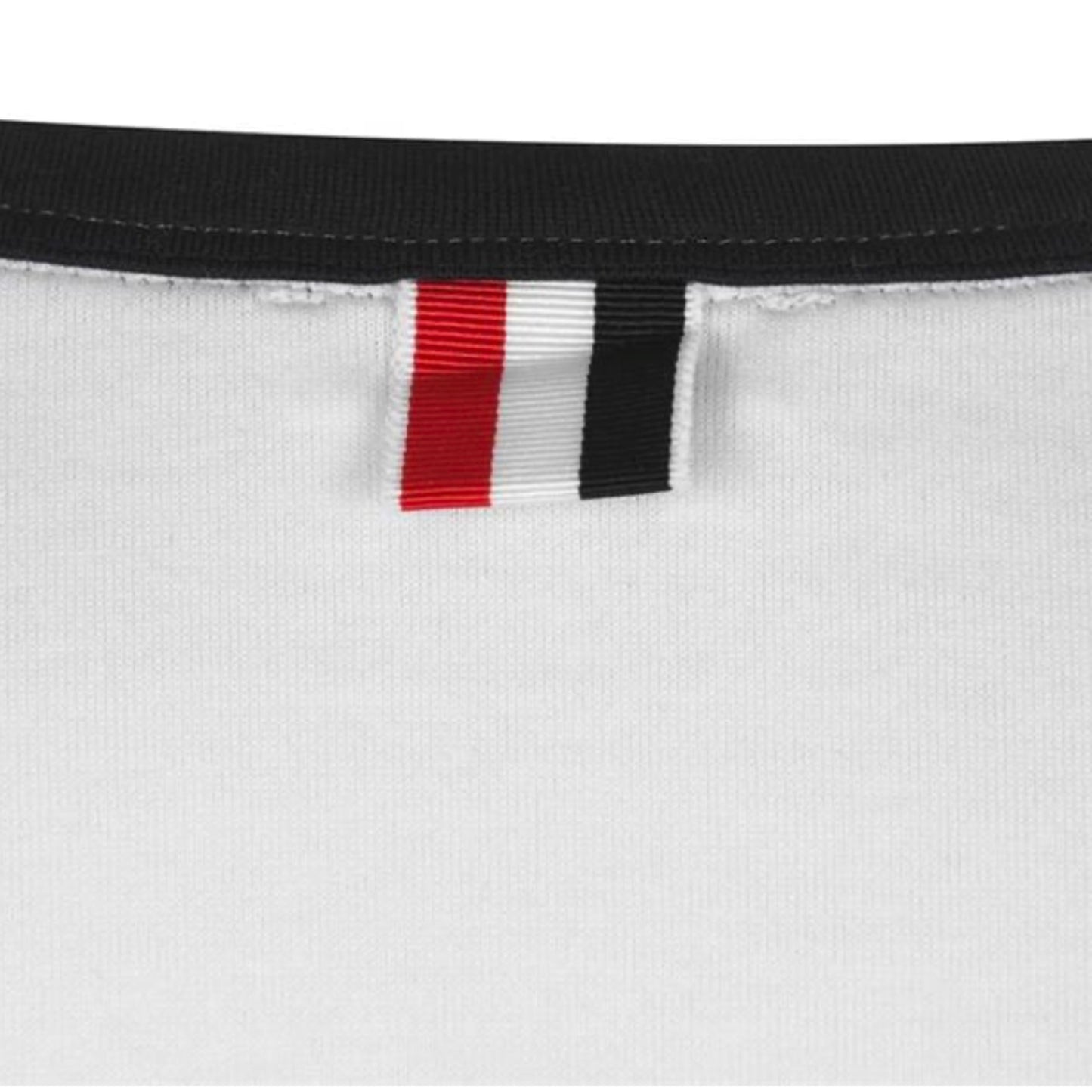 Thom Browne White Ringer T-shirt