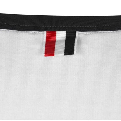 Thom Browne White Ringer T-shirt