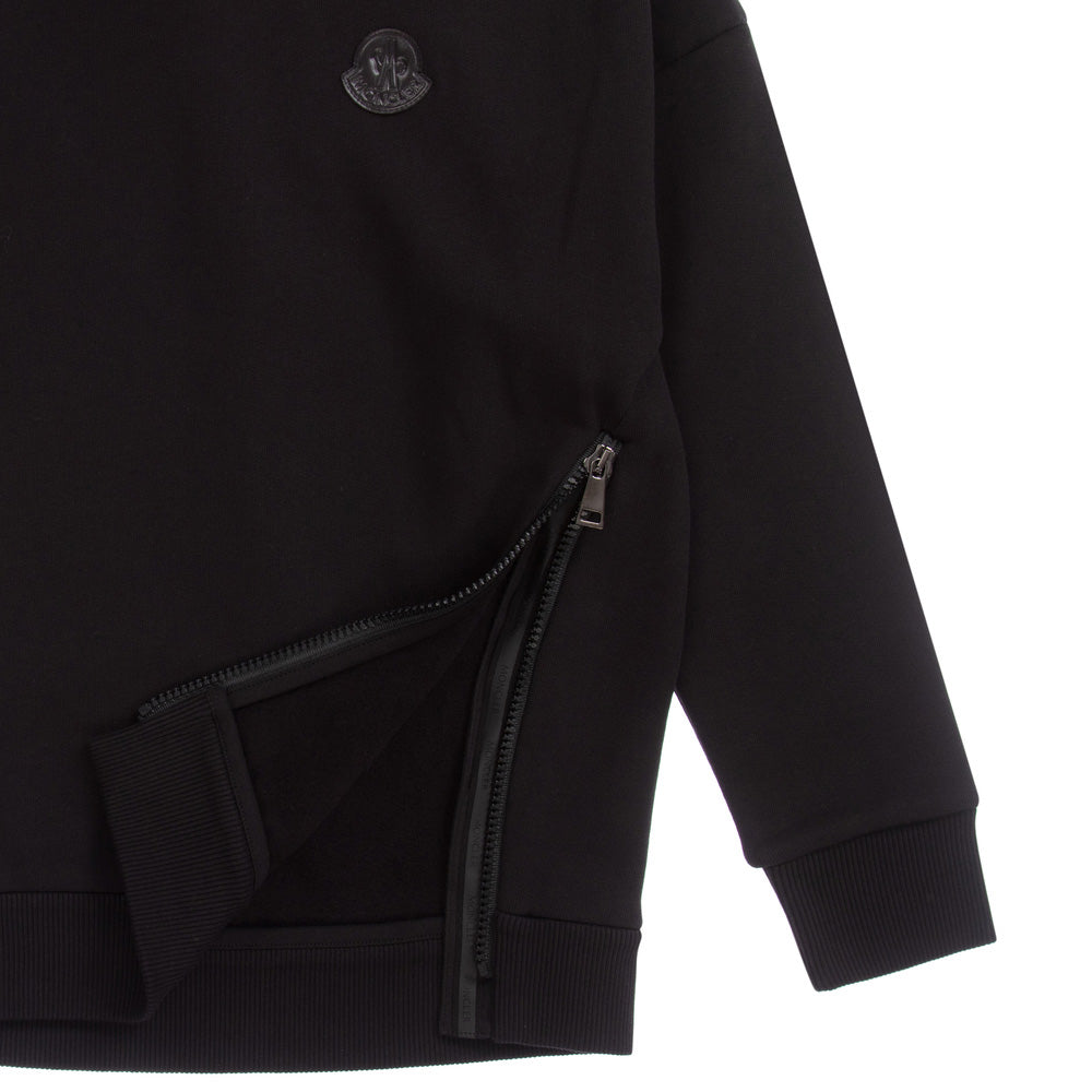 Girls Moncler Black Logo Hoodie