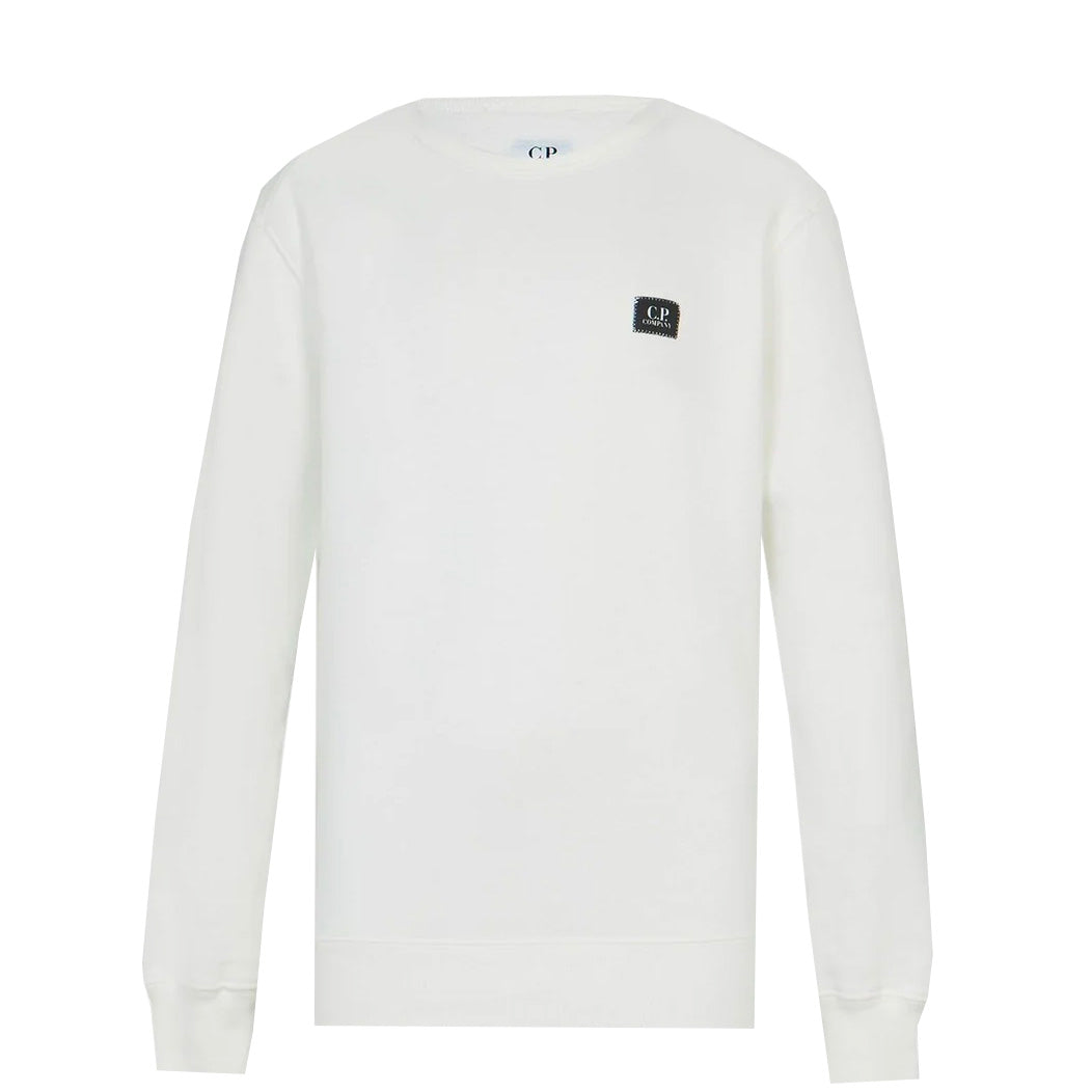 Kids CP Company White Logo Sweatshirt