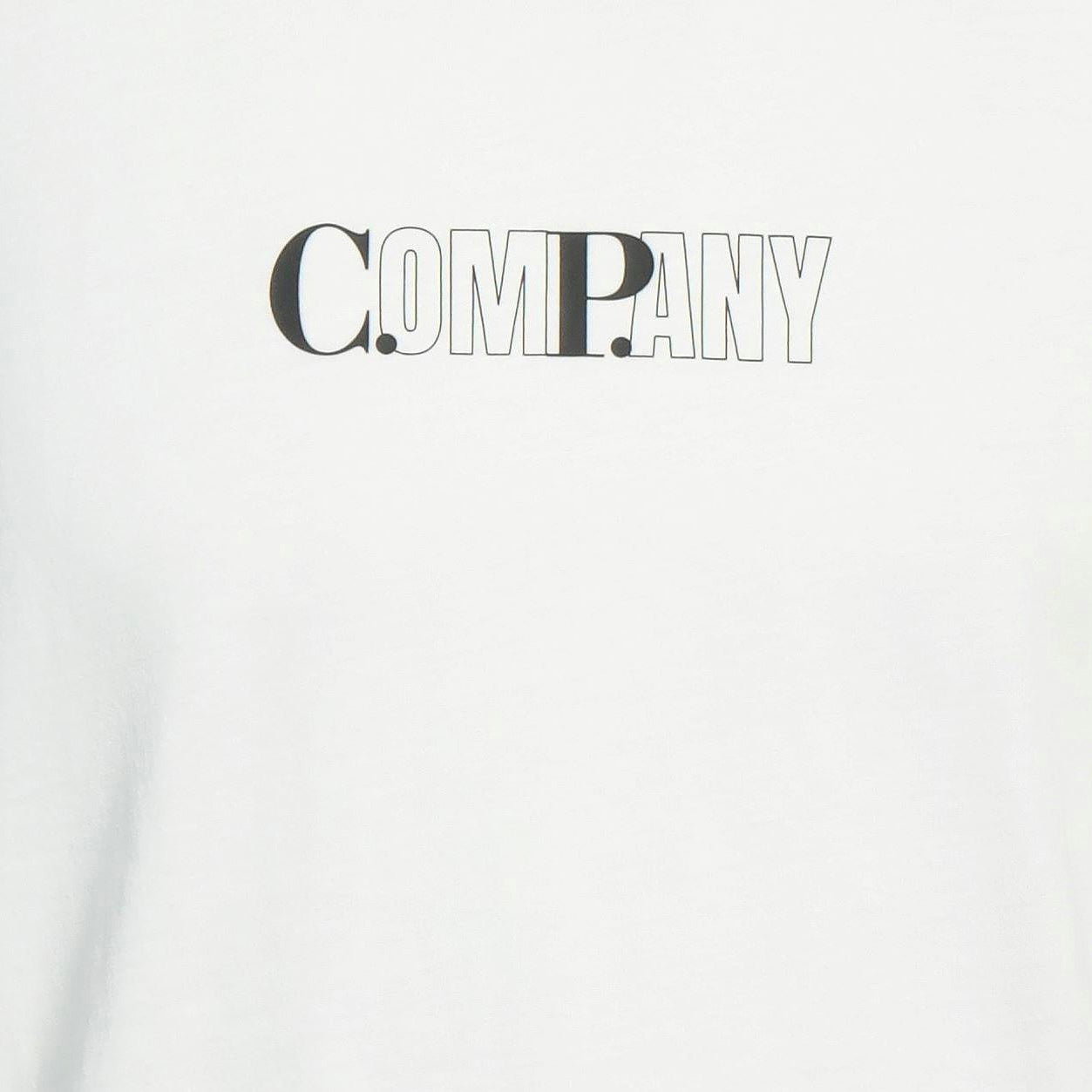 CP Company White Bold CP Logo T-Shirt