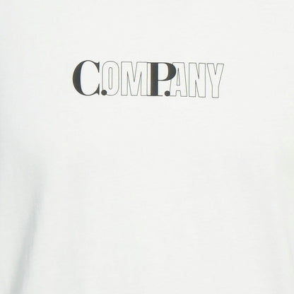 CP Company White Bold CP Logo T-Shirt