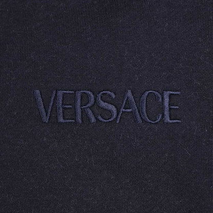 Versace Cashmere Logo Trim Hoodie