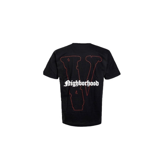 VLONE X NEIGHBORHOOD SKULL BLACK TEE RED