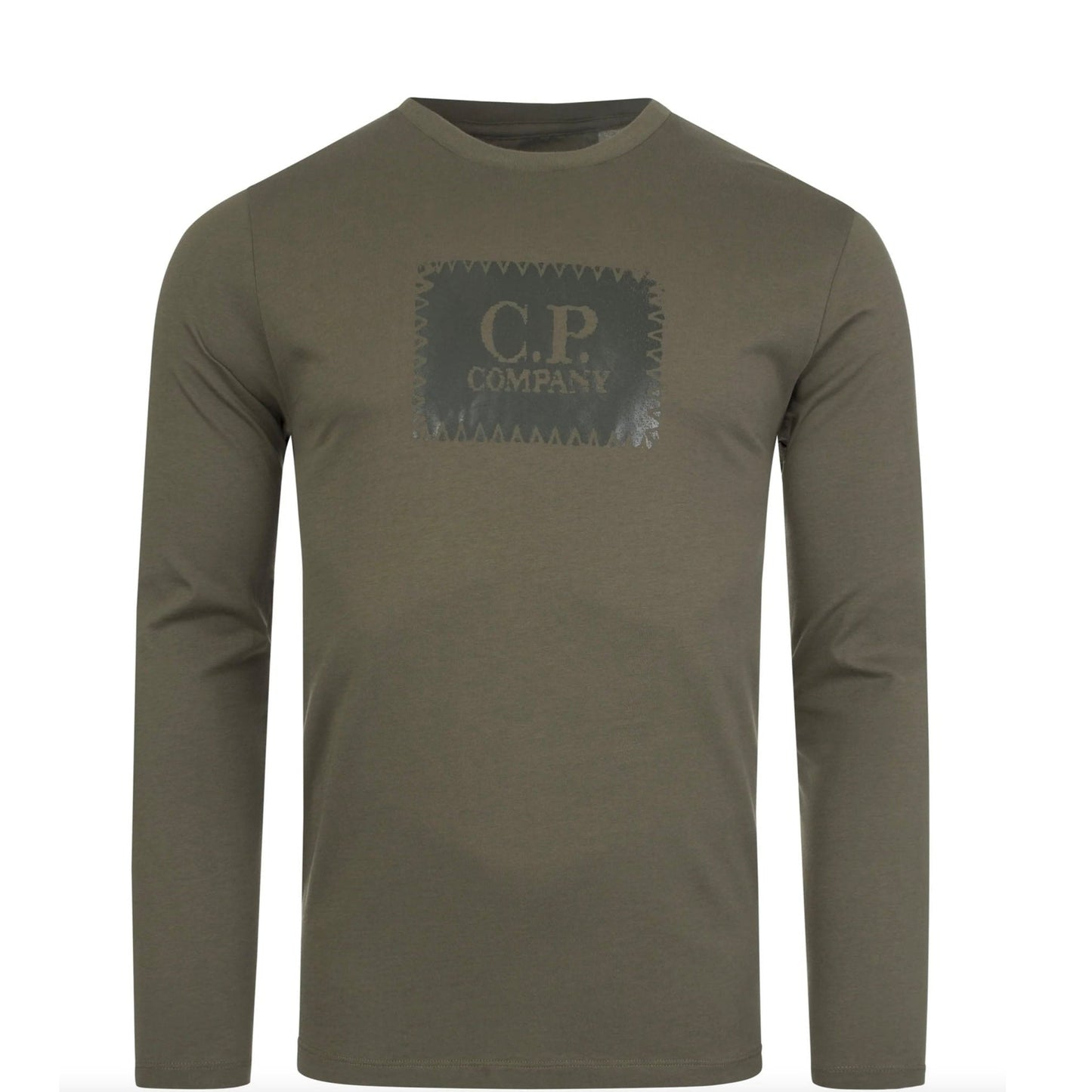 Kids CP Company Khaki Logo T-Shirt