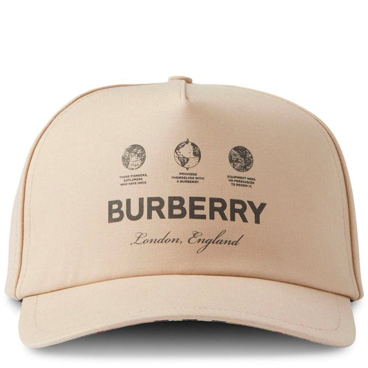 Burberry Globe Logo Cotton Cap