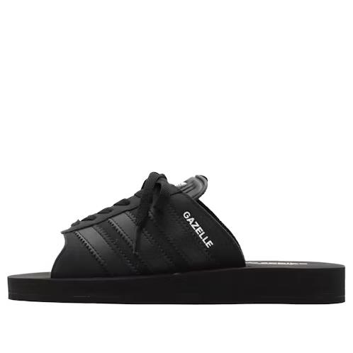 (WMNS) adidas Gazelle Beach Slides Asia Sizing 'Core Black' JQ7423