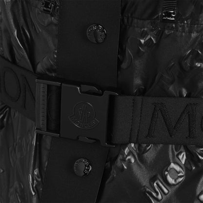 Women's Moncler Black Logo Belt Jacket