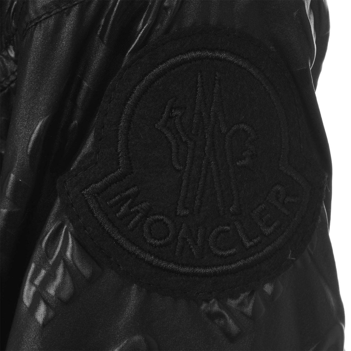 Women's Moncler Black Logo Belt Jacket