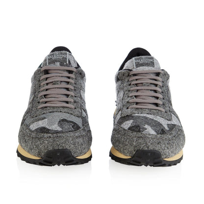 Womens Valentino Rockrunner Felt Sneakers