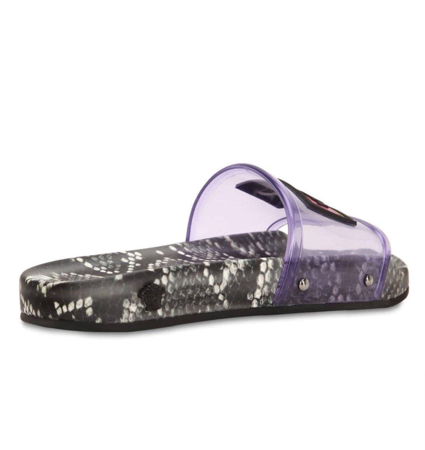Womens Versace Lilac Pool Sliders