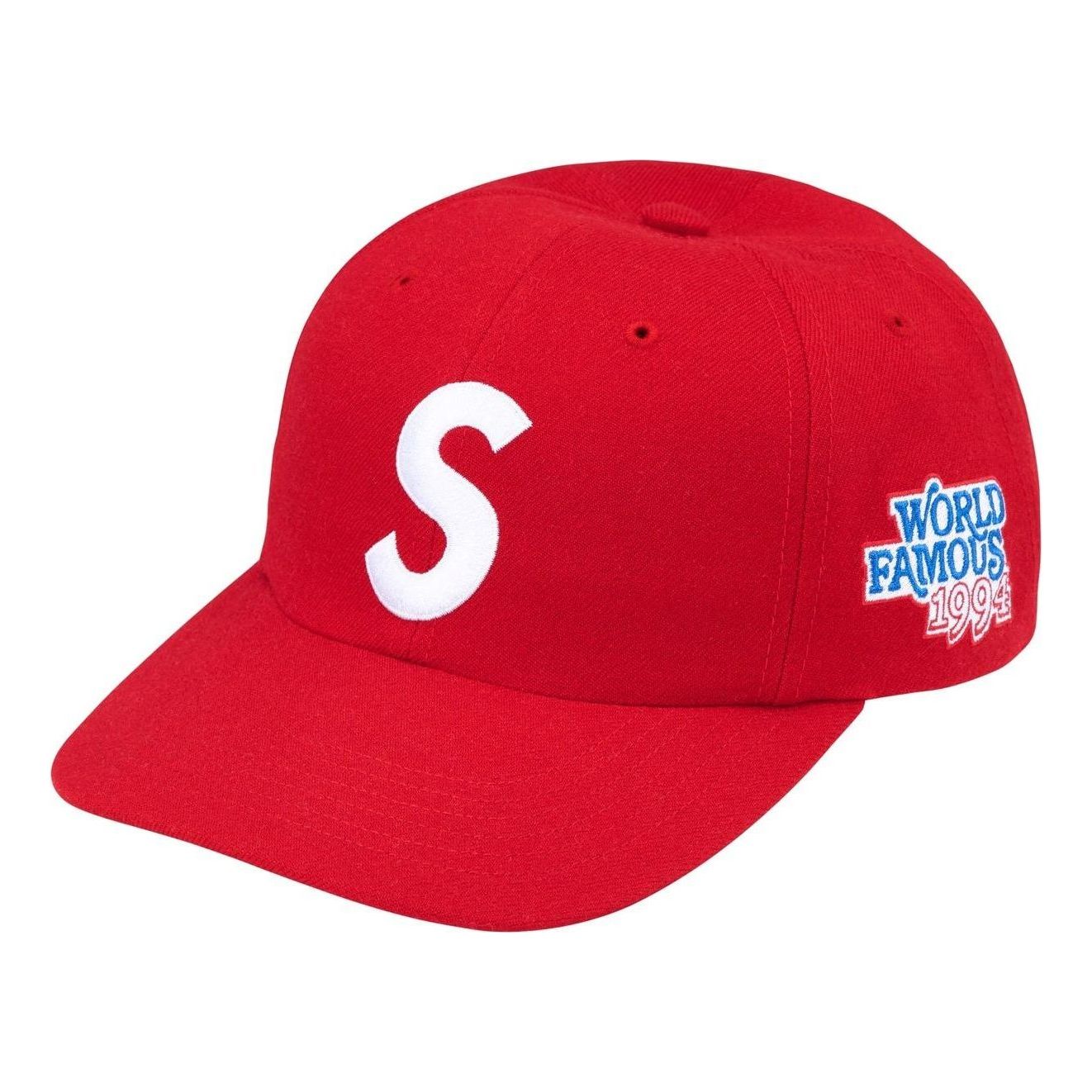 Supreme World Famous S Logo 6-Panel 'Red' SS25H23-RED