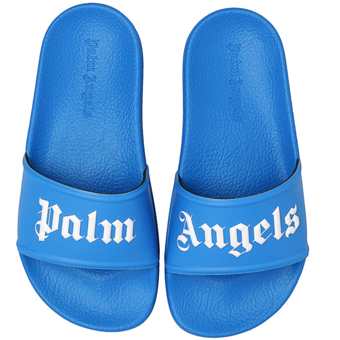 Kids Palm Angels Blue Sliders