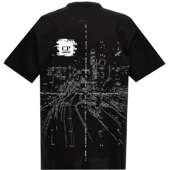 CP Company Black Graphic T-Shirt