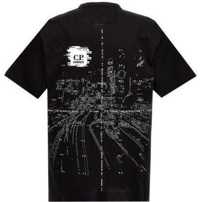 CP Company Black Graphic T-Shirt